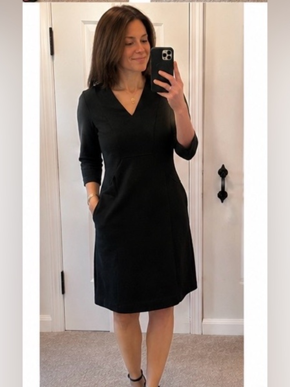 Boden Navy Dress with Pockets
